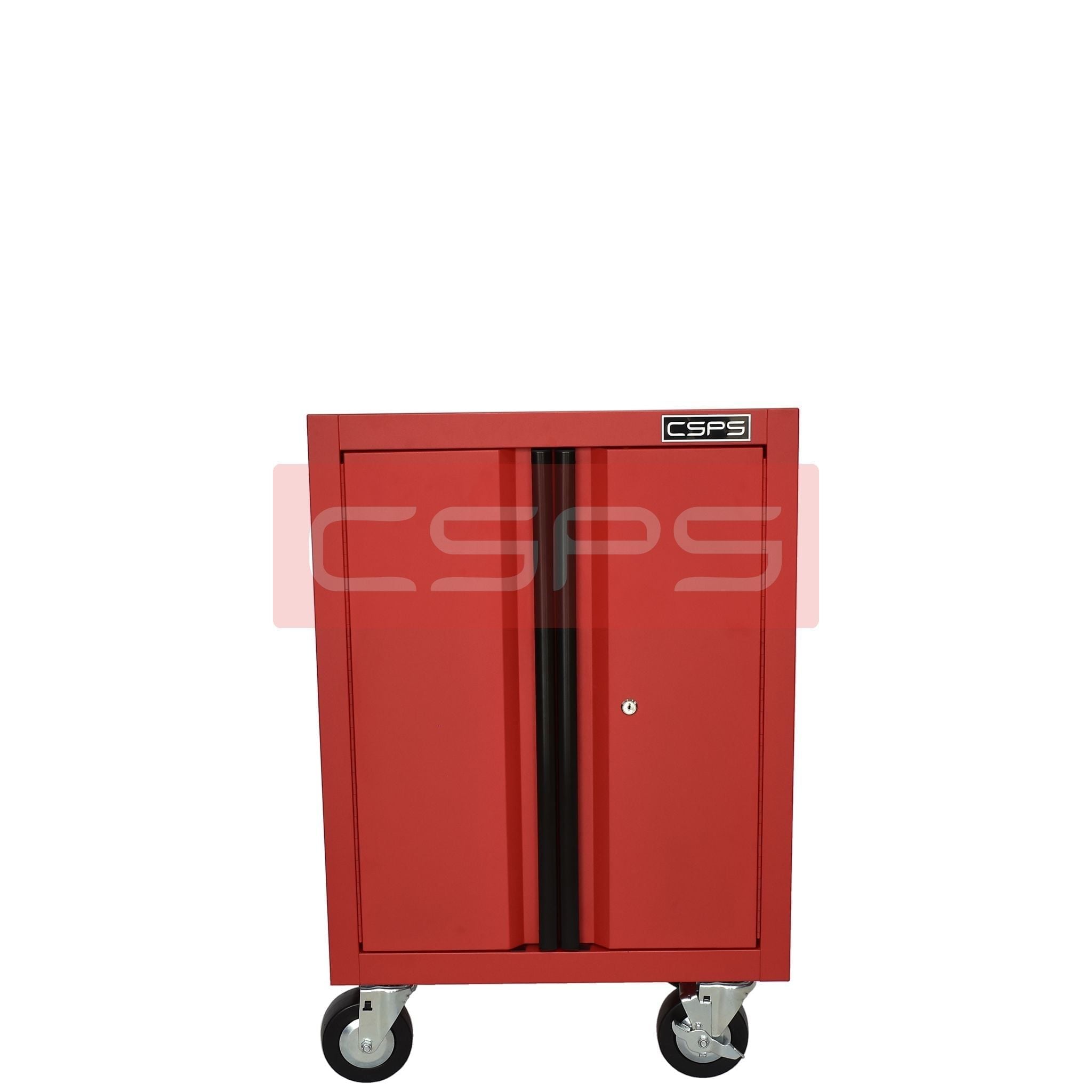 Tủ dụng cụ CSPS 61 cm không ngăn kéo màu đỏ, gắn bánh xe, mặt trước