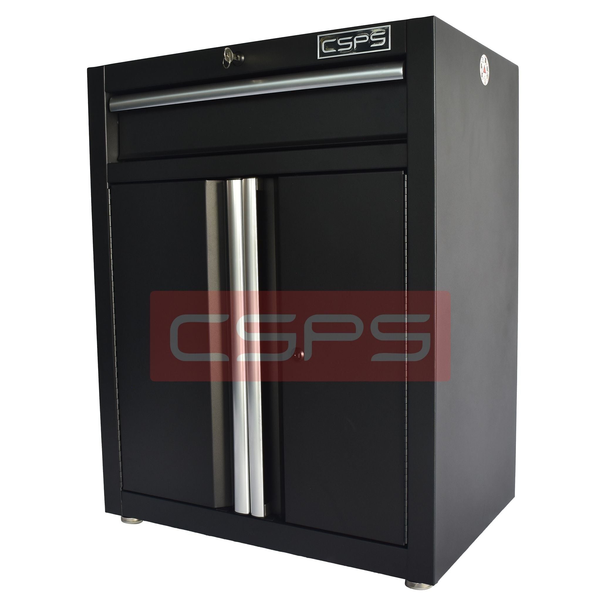 Tủ dụng cụ CSPS 61cm 1 hộc kéo màu đen tay cầm trắng - VNTC06101BB2