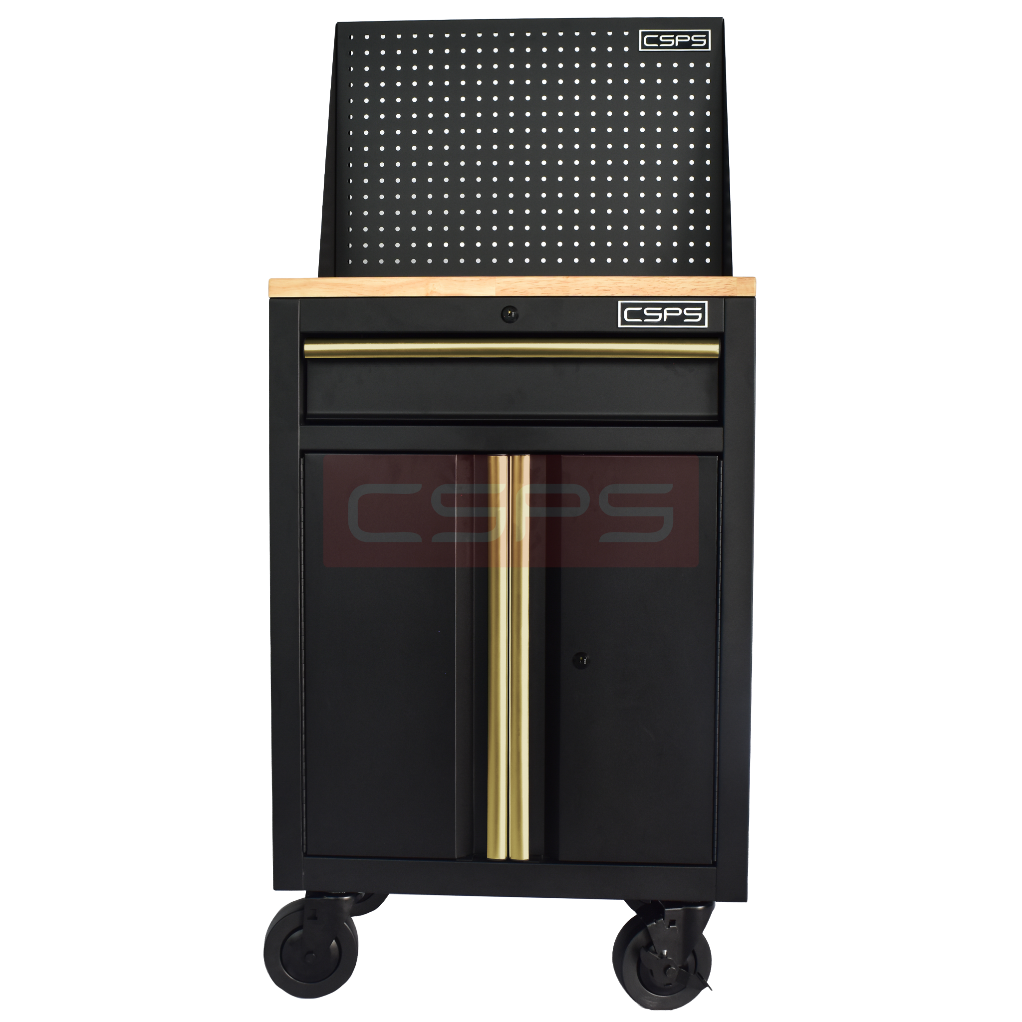 Tủ dụng cụ CSPS 61cm 1 hộc kéo màu đen tay cầm vàng - VNTC06101BB4