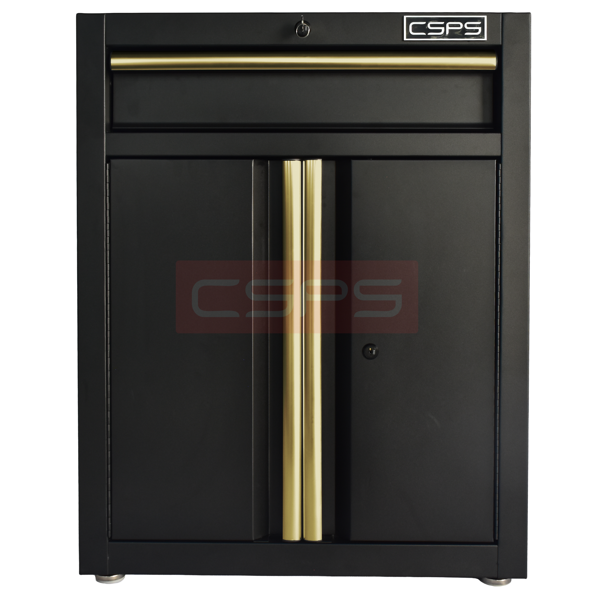 Tủ dụng cụ CSPS 61cm 1 hộc kéo màu đen tay cầm vàng - VNTC06101BB4