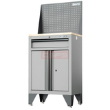 Tủ dụng cụ CSPS 61cm 1 hộc kéo màu xám, vách lưới, mặt gỗ và ngăn kéo mở - VNTC06101BD1
