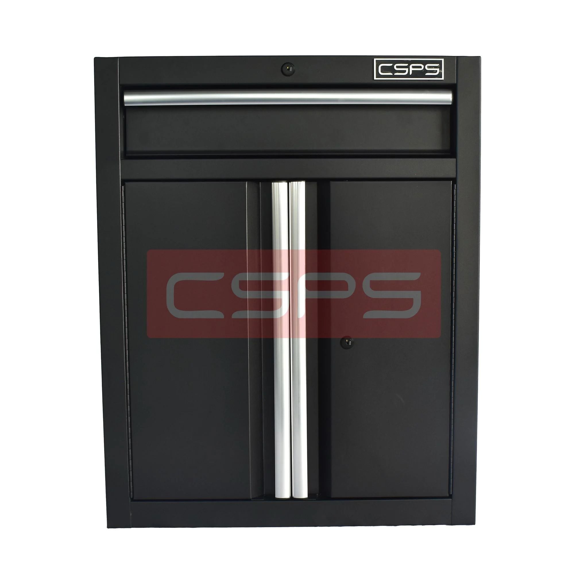 Tủ dụng cụ CSPS 61cm 1 hộc kéo màu đen tay cầm trắng, mặt trước - VNTC06101BB2
