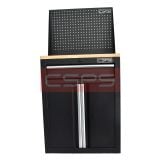 Tủ dụng cụ CSPS 61cm 1 hộc kéo màu đen tay cầm trắng, vách lưới và chân cố định - VNTC06101BB2