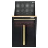 Tủ dụng cụ CSPS 61cm 1 hộc kéo màu đen tay cầm vàng, vách lưới và chân cố định - VNTC06101BB4