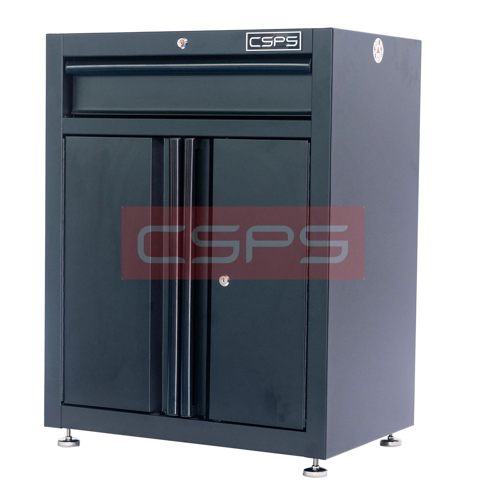Tủ dụng cụ CSPS 61cm 1 hộc kéo màu đen, góc nhìn nghiêng - VNTC06101BB3