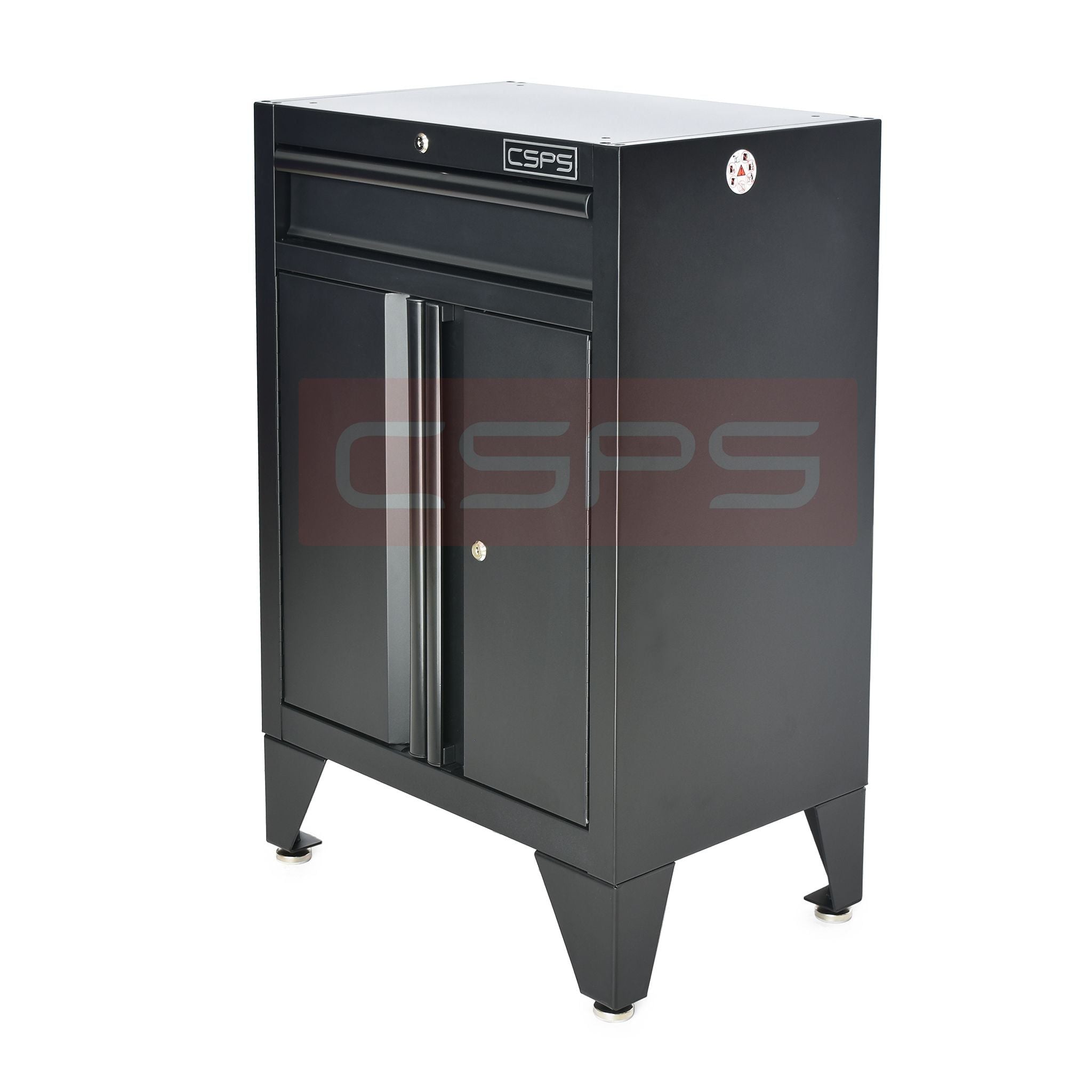 Tủ dụng cụ CSPS 61cm 1 hộc kéo màu đen, lắp chân cố định - VNTC06101BB3