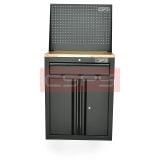 Tủ dụng cụ CSPS 61cm 1 hộc kéo màu đen, vách lưới và mặt gỗ - VNTC06101BB3