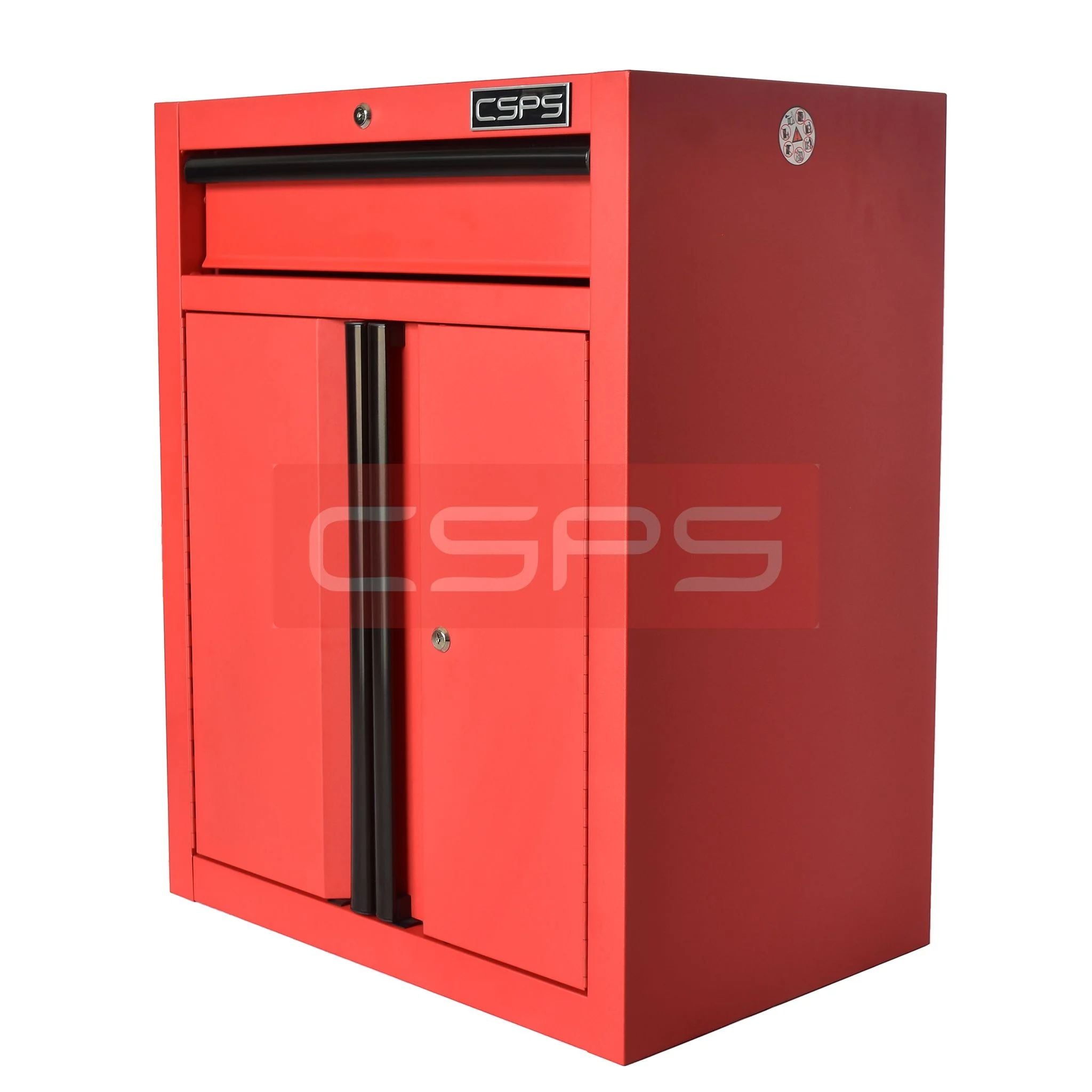 Tủ dụng cụ CSPS 61cm 1 hộc kéo màu đỏ, góc nhìn nghiêng - VNTC06101BC2