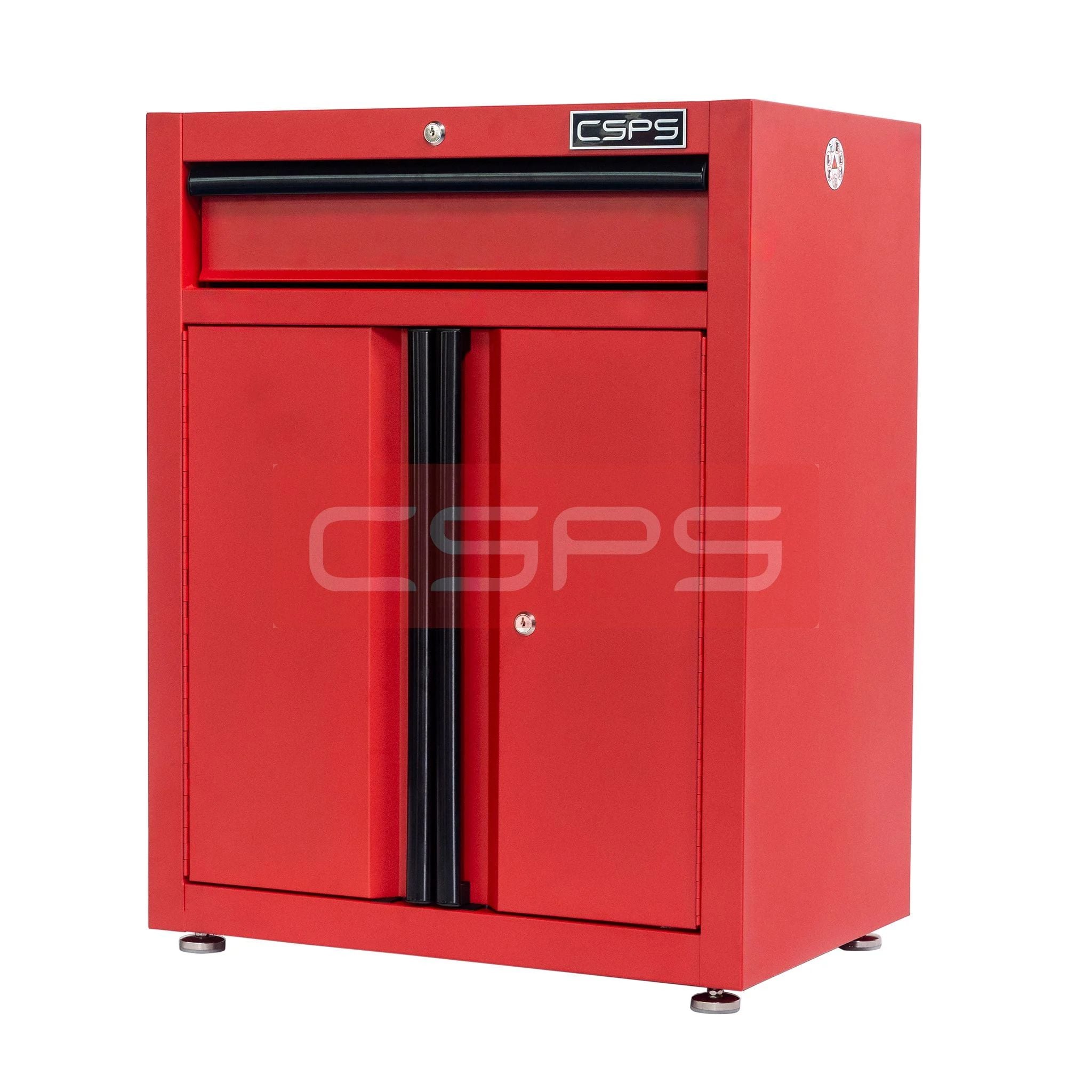 Tủ dụng cụ CSPS 61cm 1 hộc kéo màu đỏ, góc nhìn nghiêng - VNTC06101BC2