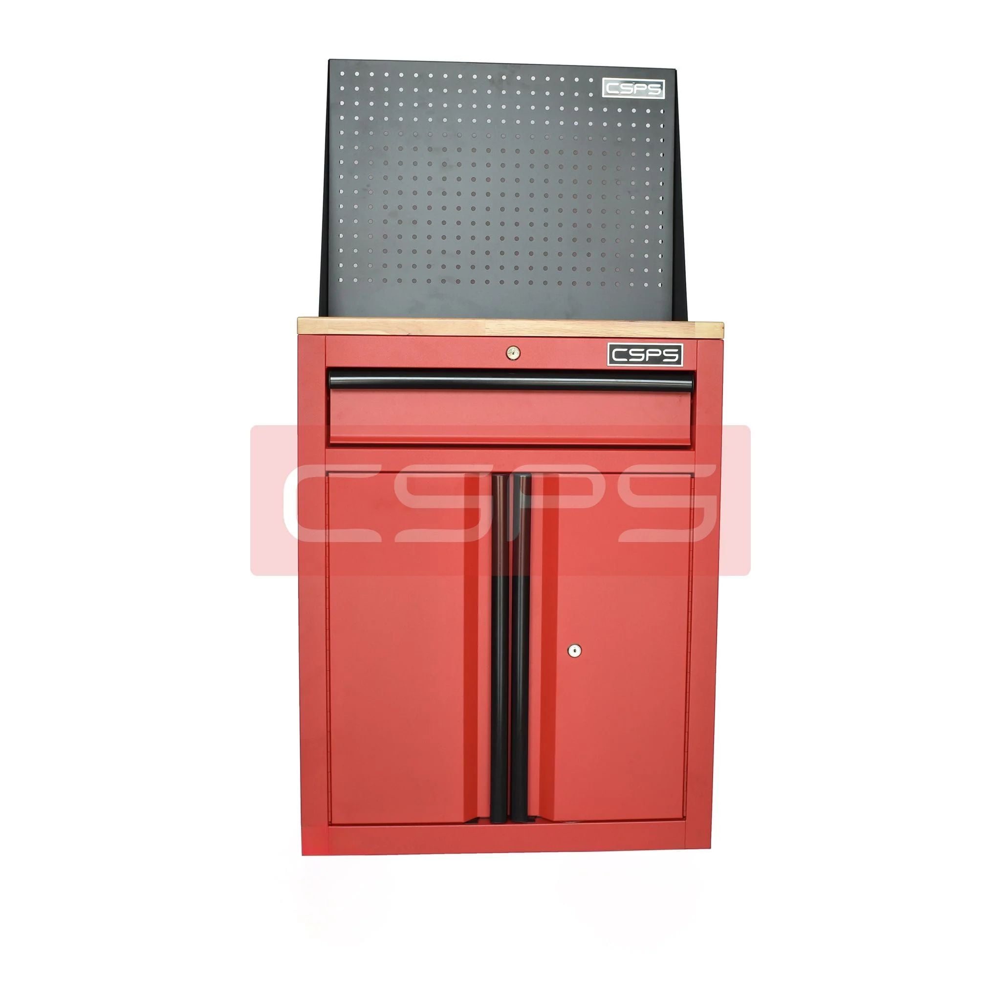 Tủ dụng cụ CSPS 61cm 1 hộc kéo màu đỏ, vách lưới và mặt gỗ - VNTC06101BC2