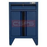Tủ dụng cụ CSPS 61cm 1 hộc kéo màu xanh dương, vách lưới, mặt gỗ và cửa tủ mở - VNTC06101BL1