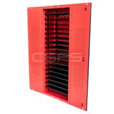 Vách ngăn tủ dụng cụ CSPS 76cm màu đen/đỏ: Vách ngăn đen lắp trong tủ đỏ nhìn nghiêng