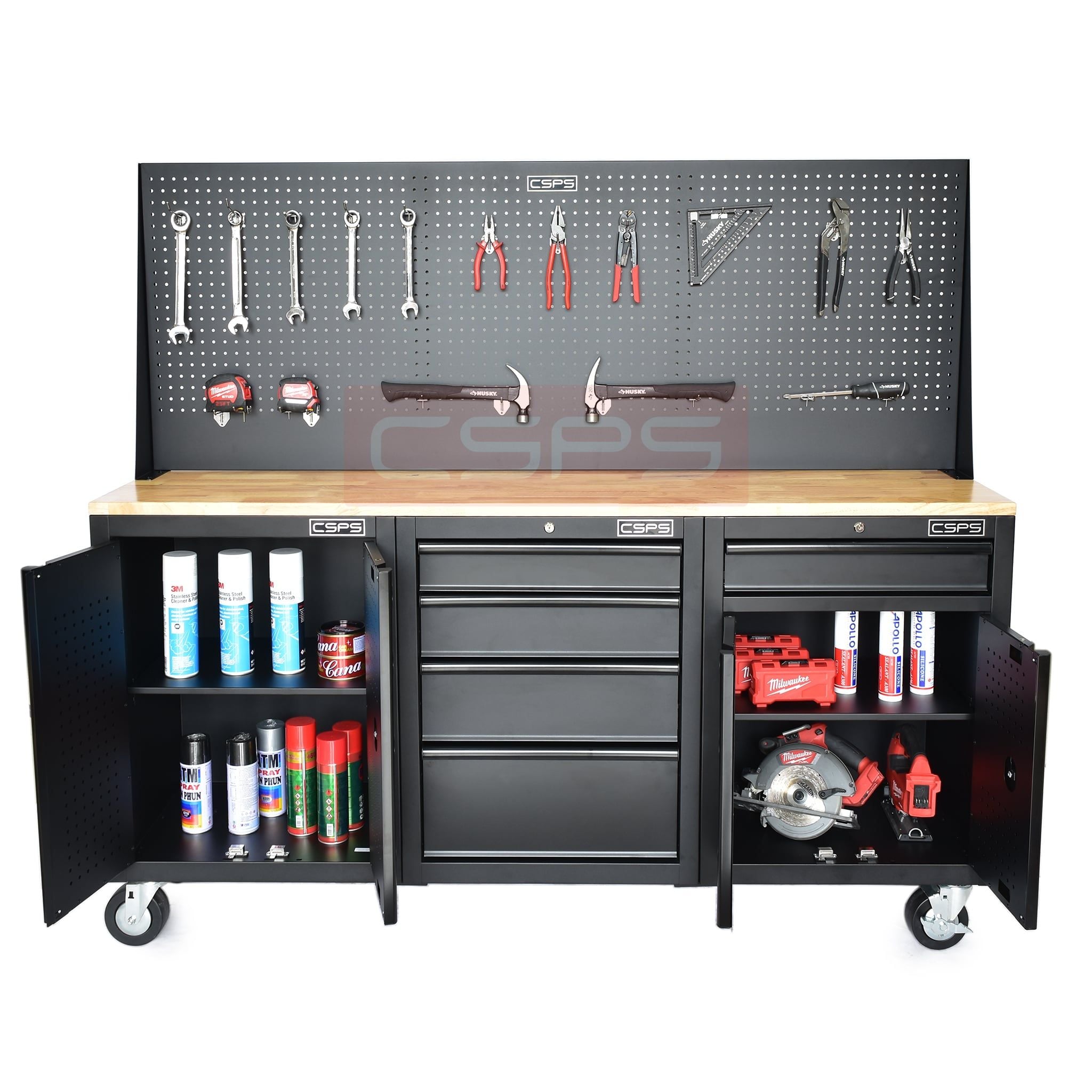  Ván gỗ cao su & vách lưới CSPS 61cm - 122cm - 183 cm 