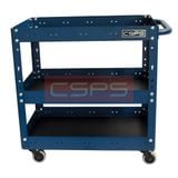 Xe đẩy CSPS 3 ngăn - 71cm: Xe đẩy xanh nhìn chính diện