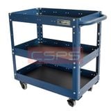 Xe đẩy CSPS 3 ngăn - 71cm: Xe đẩy xanh góc tay cầm