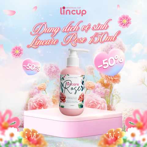 Dung dịch vệ sinh phụ nữ & CNS Lincare Rose 150ml