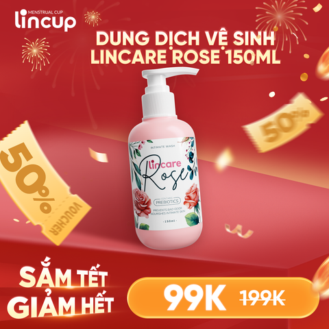 Dung dịch vệ sinh phụ nữ & CNS Lincare Rose 150ml