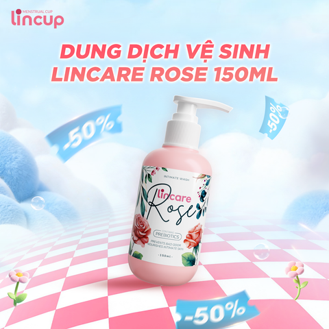 Dung dịch vệ sinh phụ nữ & CNS Lincare Rose 150ml