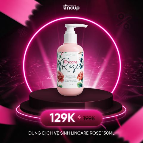 Dung dịch vệ sinh phụ nữ & CNS Lincare Rose 150ml