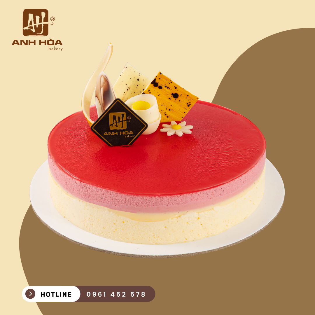 Raspberry Yogurt & White chocolate Mousse Cake