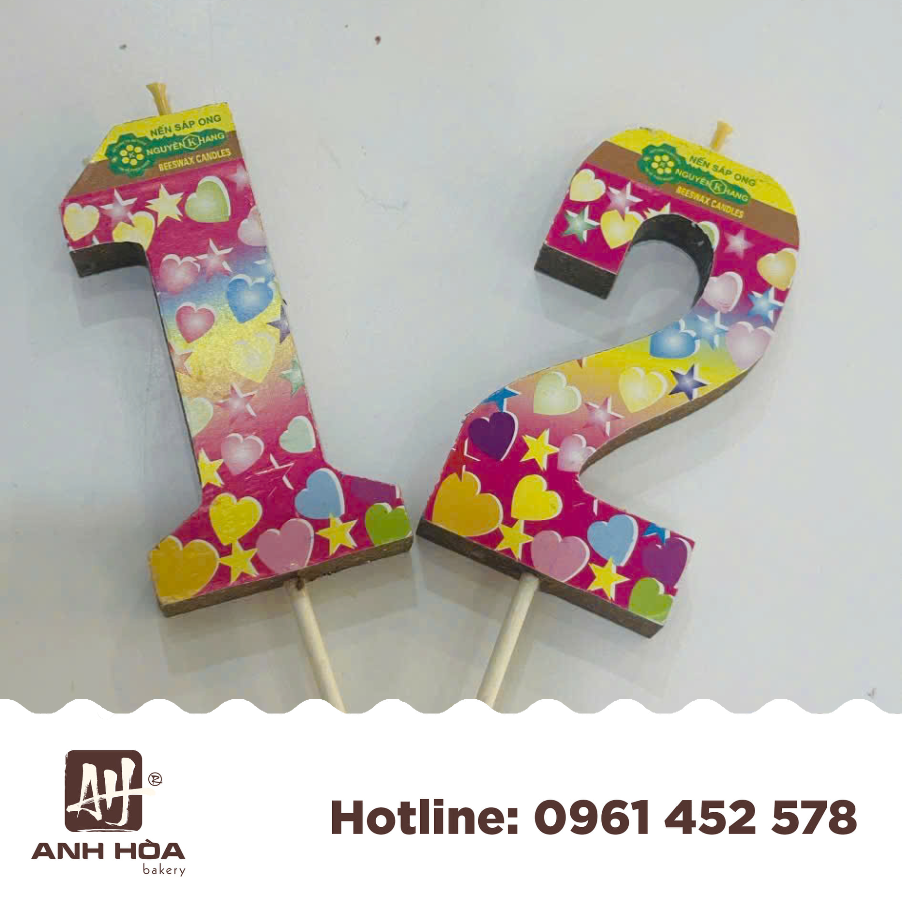 Nến số (Sáp Ong)