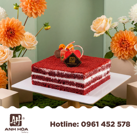 Red Velvet Cake (vuông)