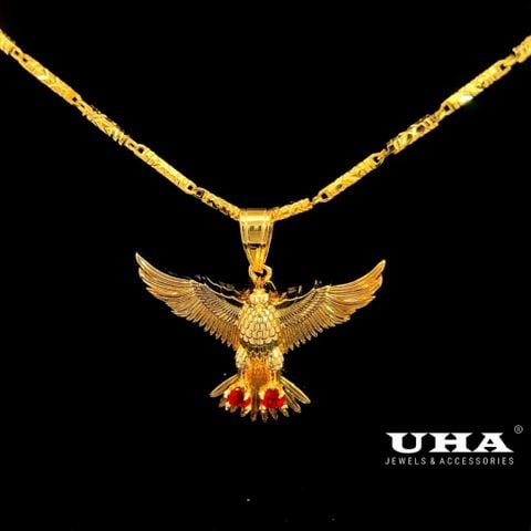 M814 Mặt và dây chuyền nam hình ĐẠI BÀNG sang trọng UHA