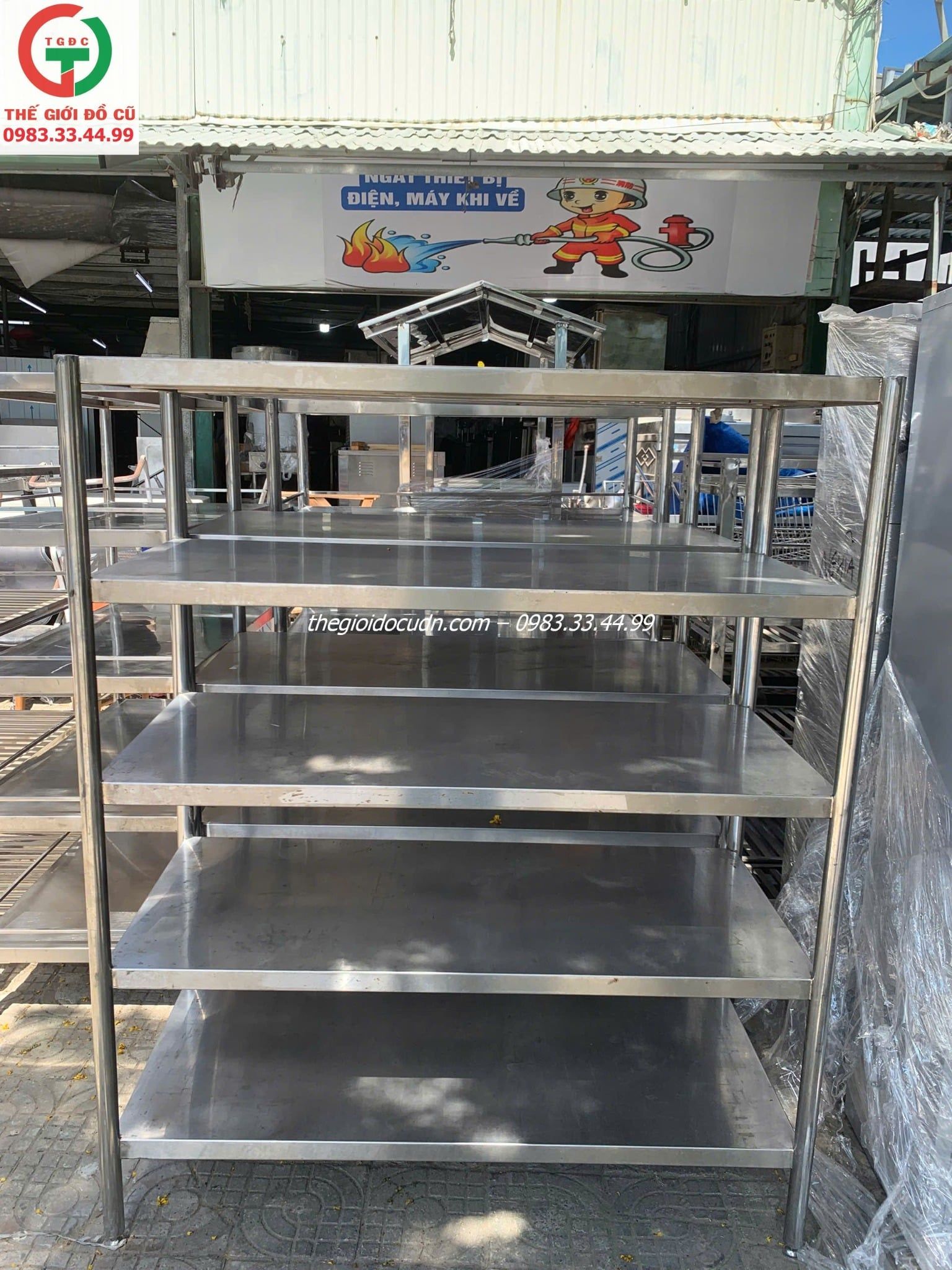 Kệ inox thanh lý