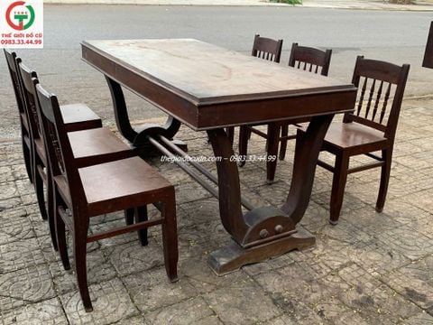 Bộ bàn ăn xưa thanh lý
