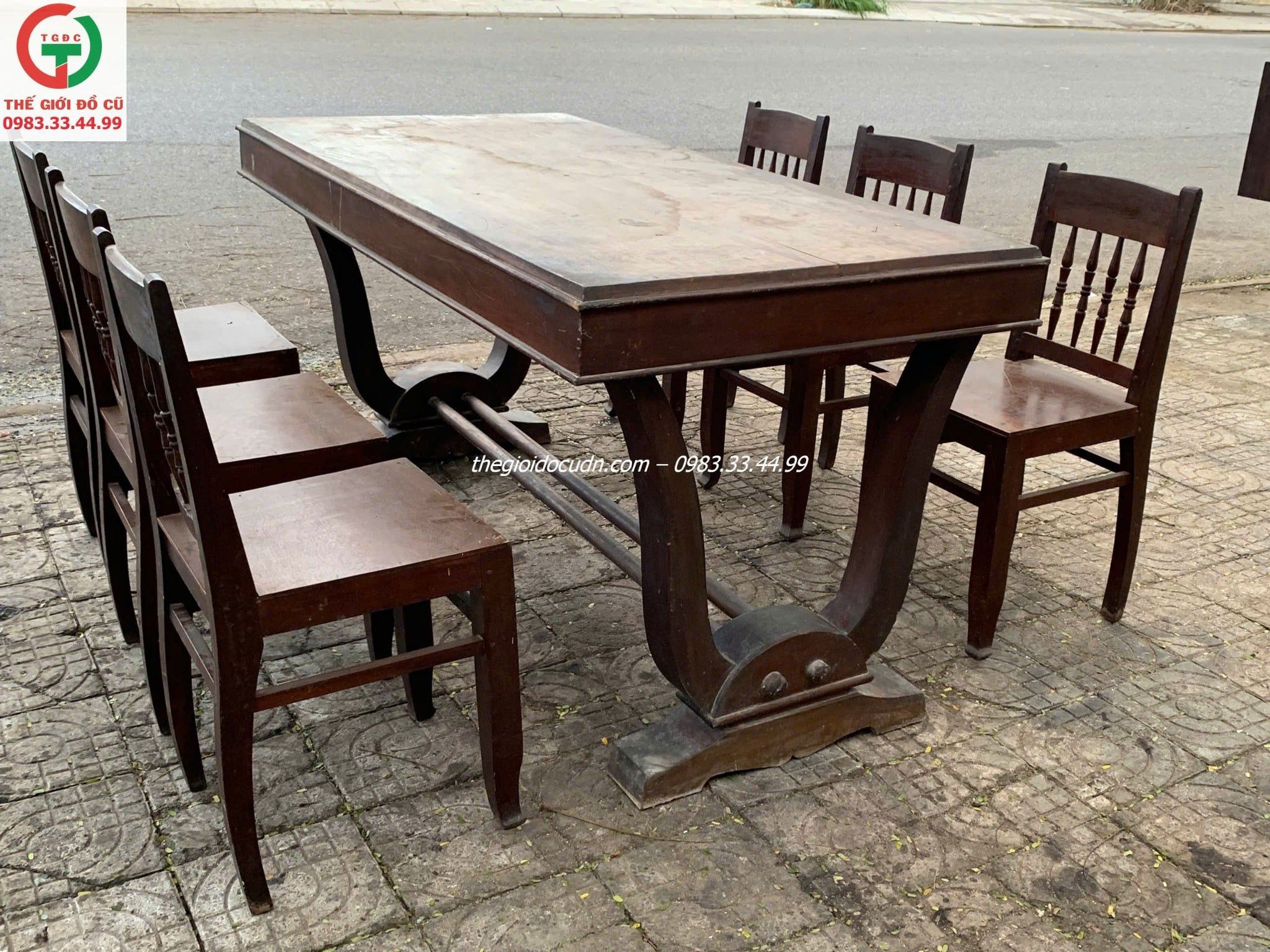 Bộ bàn ăn xưa thanh lý