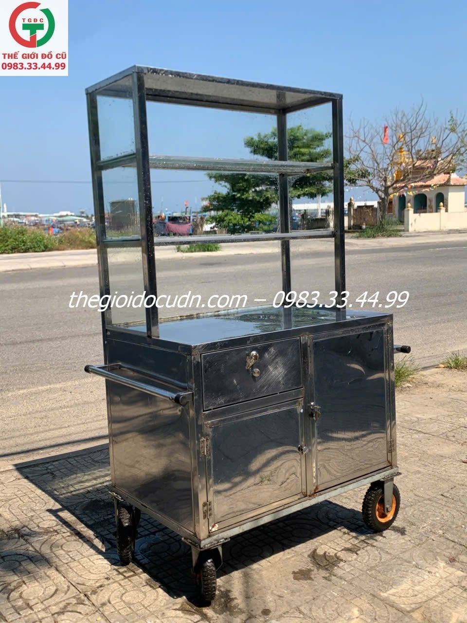 Tủ bán hàng inox thanh lý