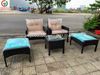 Bàn ghế giả mây thanh lý