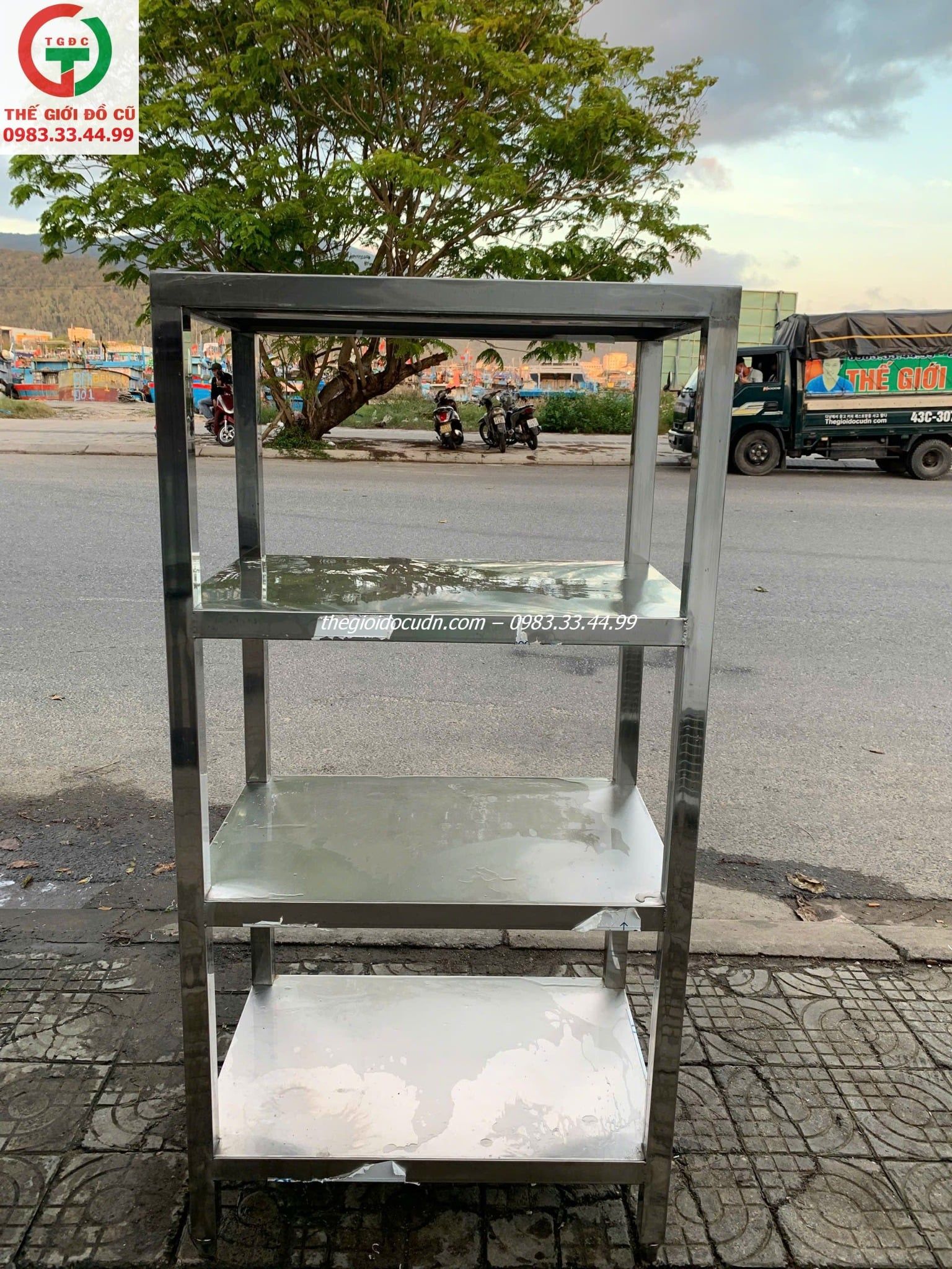 Kệ inox 4 tầng thanh lý