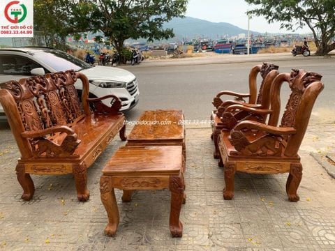 Bộ bàn ghế gỗ thanh lý
