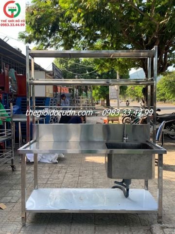 Bồn rửa kèm kệ thanh lý