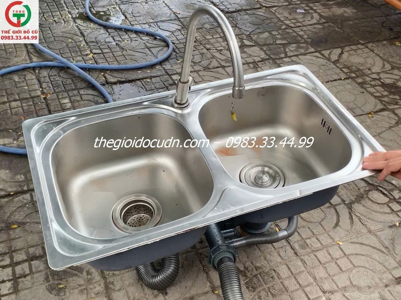 Bồn rửa 2 họng thanh lý