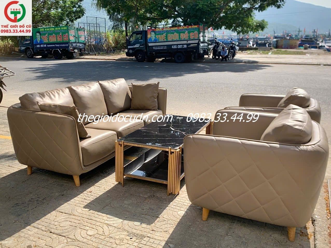 Sofa da cao cấp thanh lý