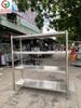 Kệ inox 4 tầng thanh lý