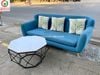 Sofa nệm màu xanh thanh lý
