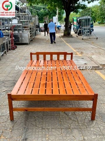 Giường gấp gỗ tự nhiên thanh lý