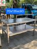 Kệ inox, bàn sơ chế thanh lý