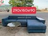 Sofa nệm góc màu xanh thanh lý