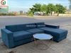 Sofa nệm góc màu xanh thanh lý