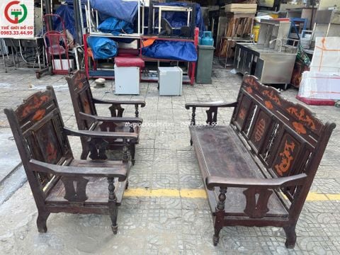 Salon gỗ xưa thanh lý