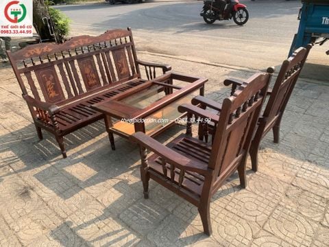 Salon gỗ xưa thanh lý