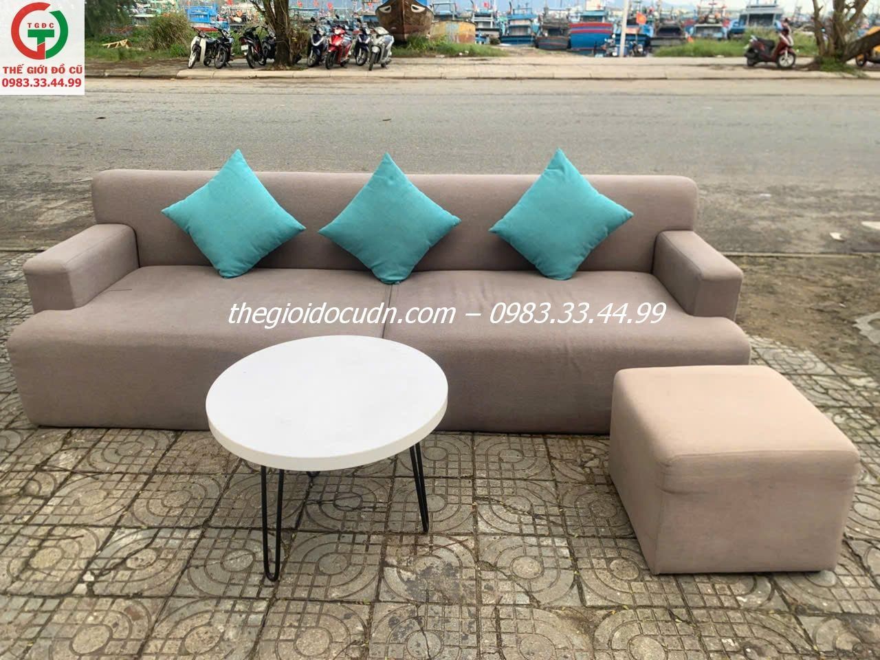 Sofa màu nâu tây thanh lý