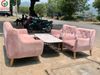 Sofa nệm hồng thanh lý