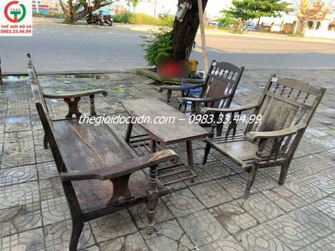 Salon gỗ xưa thanh lý