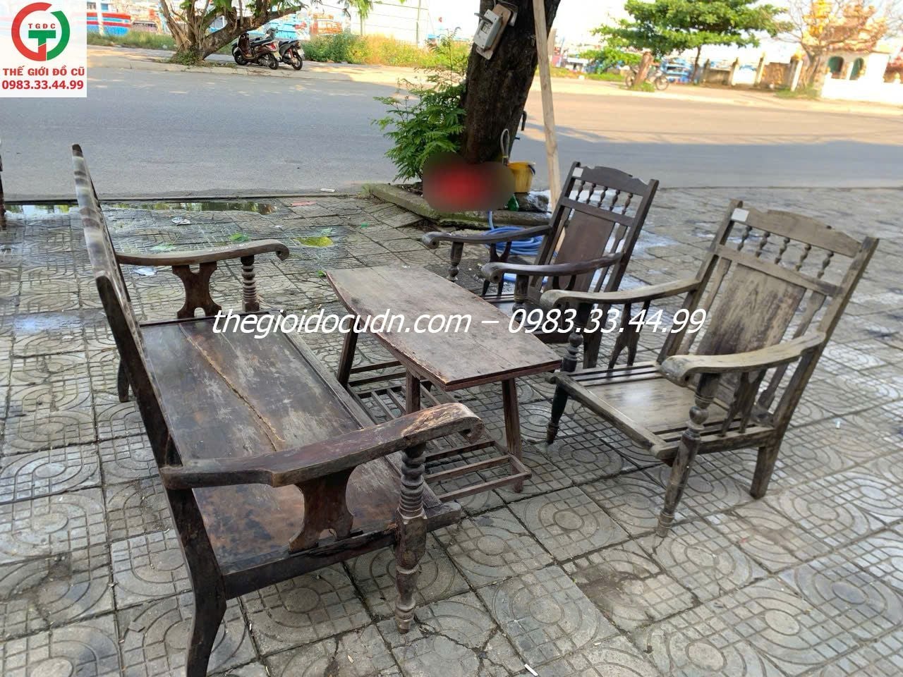 Salon gỗ xưa thanh lý