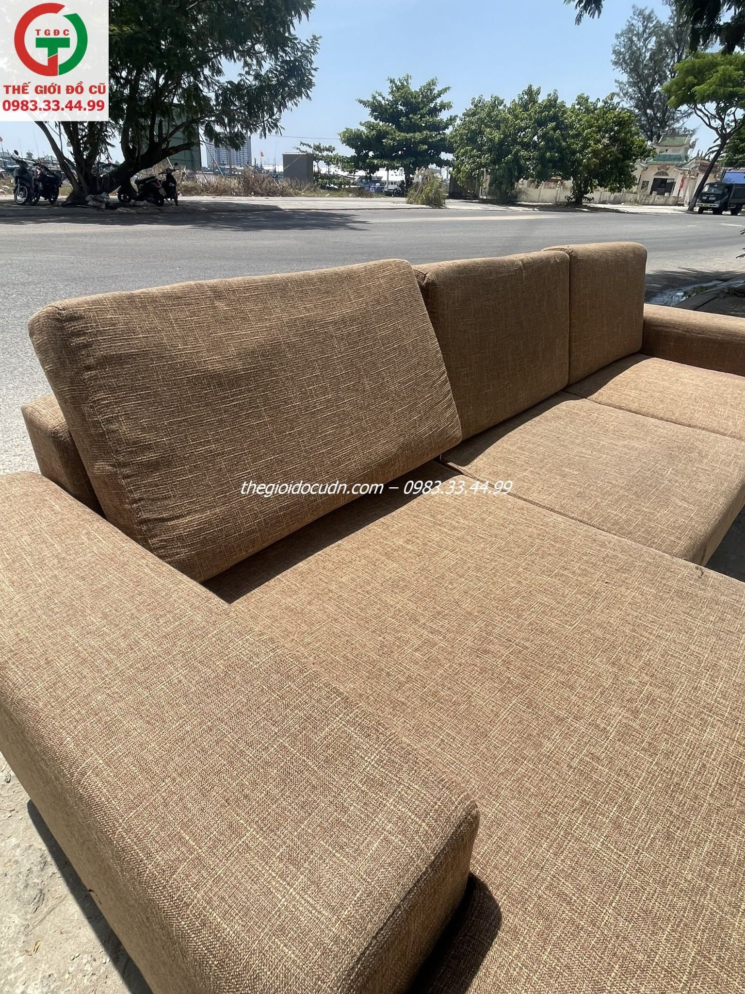 Sofa góc vải thanh lý